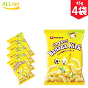 【まとめてお得・送料無料】農心ジャパン バナナキック 45g×4袋セット バナナキック バナナ味 コーンスナック スナック 韓国お菓子