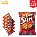 オリオン サンチップ ホットスパイシー味80g×4袋セット お菓子 韓国食品 韓国お菓子 スパイシー スナック菓子 SUNチップ sun チップス