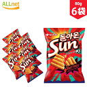 【まとめてお得・送料無料】オリオン サンチップ ホットスパイシー味80g×6袋セット お菓子 韓国食品 韓国お菓子 スパイシー スナック菓子 SUNチップ sun チップス(4)