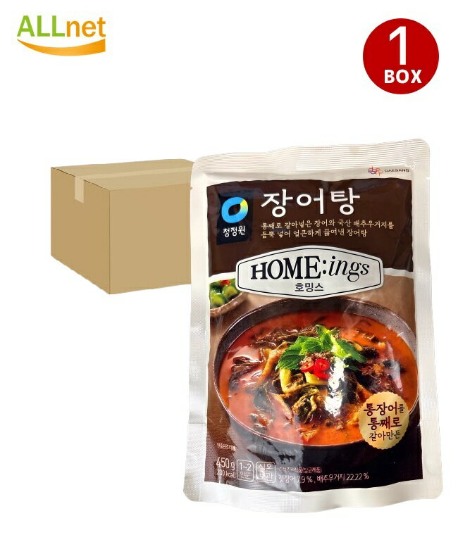 【送料無料】清浄園 ウナギ鍋スープ ジャンオタン 450g×12個セット ホミングスシリーズ 韓国 食品 うなぎ湯 ウナギスープ うなぎスープ