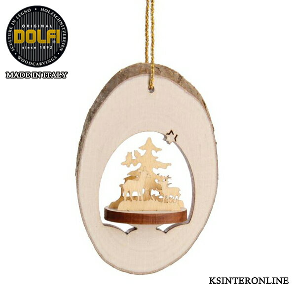 DOLFI社 ☆オーナメント☆ 教会の物語 ツリー 手作り イタリアの木工芸品 クリスマスツリー 装飾 マスコット 本場 雑貨 丸太 まるた プレゼント 贈り物 Ornament df23290