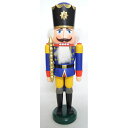 SEIFFENER VOLKSKUNST EG くるみ割り人形 王様 ブルー 39cm ドイツの木工芸品 クリスマス オーナメント グッズ ザイフェン Nutc...