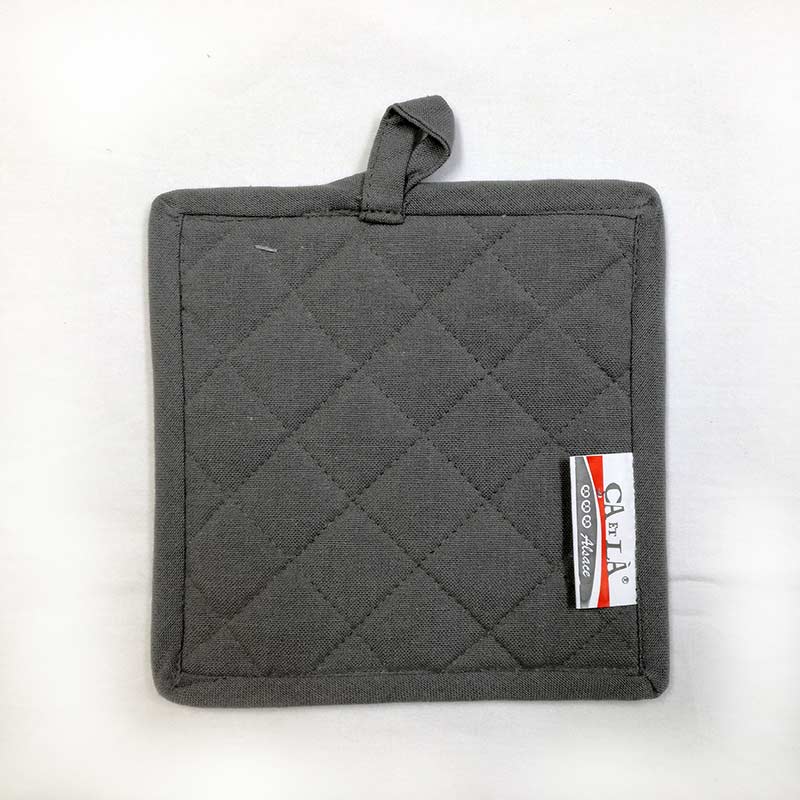 Sde サエラ 綿100％ デザイン キッチン 小物 鍋敷き POTHOLDER ORNELLA グレー ハート フランス (18cm×18cm) 2841090