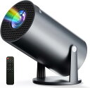 【Android TV搭載・270°回転】プロジェクター 家庭用 18000LM 1080P Wi-Fi6 4K対応 プロジェクター 小型 軽量 天井投影 自動台形補正 Bluetooth5.3 スピーカー内蔵 スタンド一体型 ホームプロジェクタースマホ/ノートパソコン/DVD/Switch/などに対応