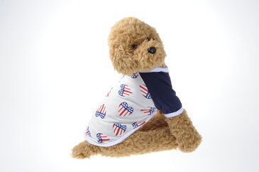 アメリカンフラッグ American Flag (XS、S、M、L、XL)かわいい Dog ペットウェア 犬服 犬の服 服 トイプードル XS S M L XL サイズ豊富　チワワ ダックス 【ネコポス送料無料】