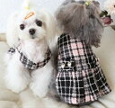 チェック柄 ワンピース Checkered onepiece (XS S M L XL)かわいい Dog ペットウェア 犬服 犬の服 服 トイプードル XS S M L XL サイズ豊富 チワワ ダックス 【ネコポス送料無料】