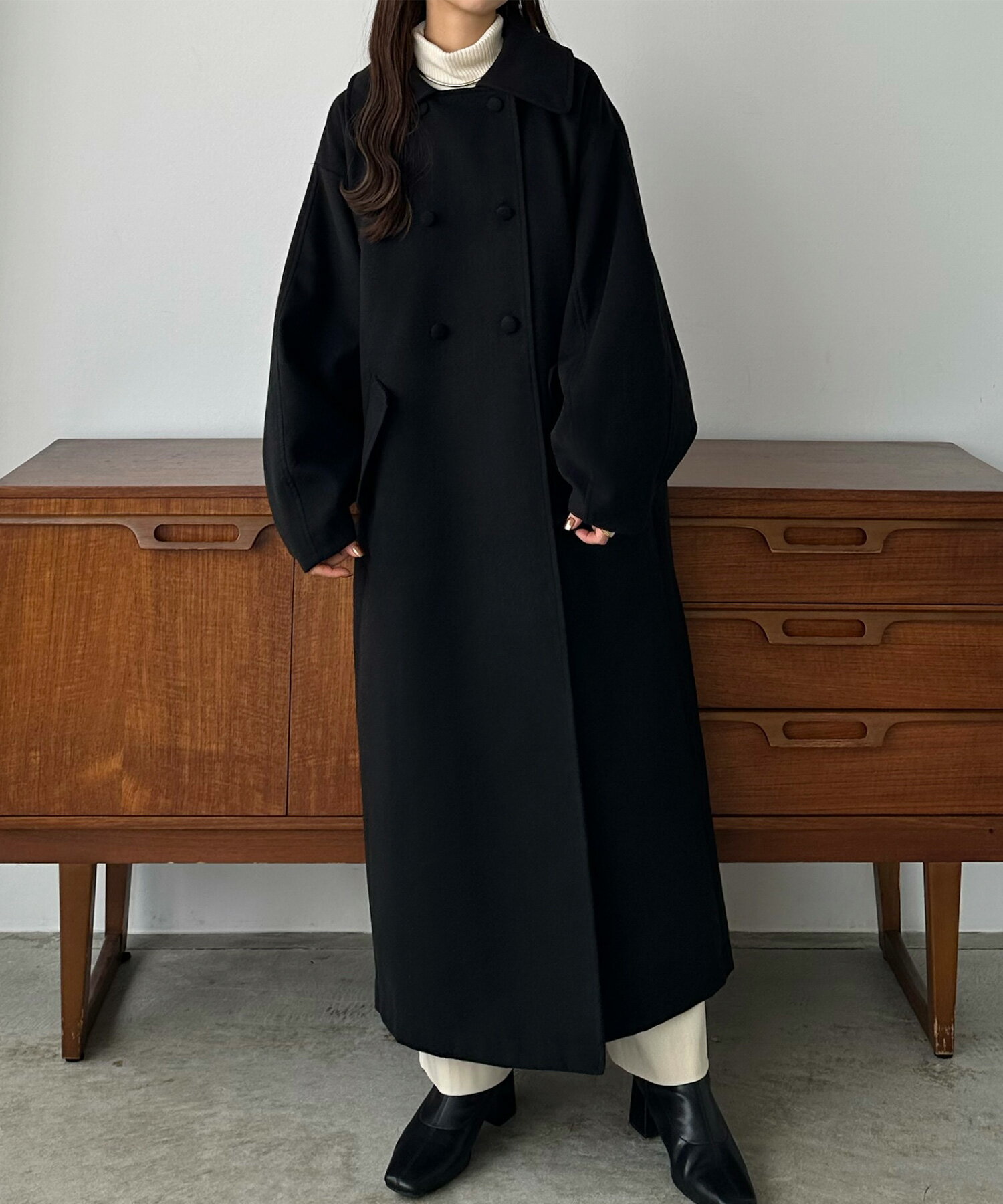 callautia ステンカラーロングコート