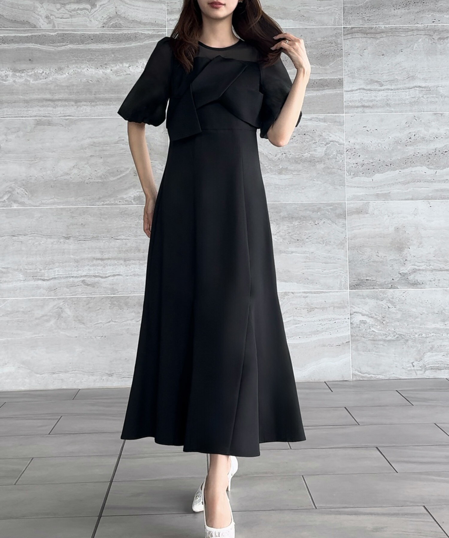 ビスチェ風マーメイドワンピース