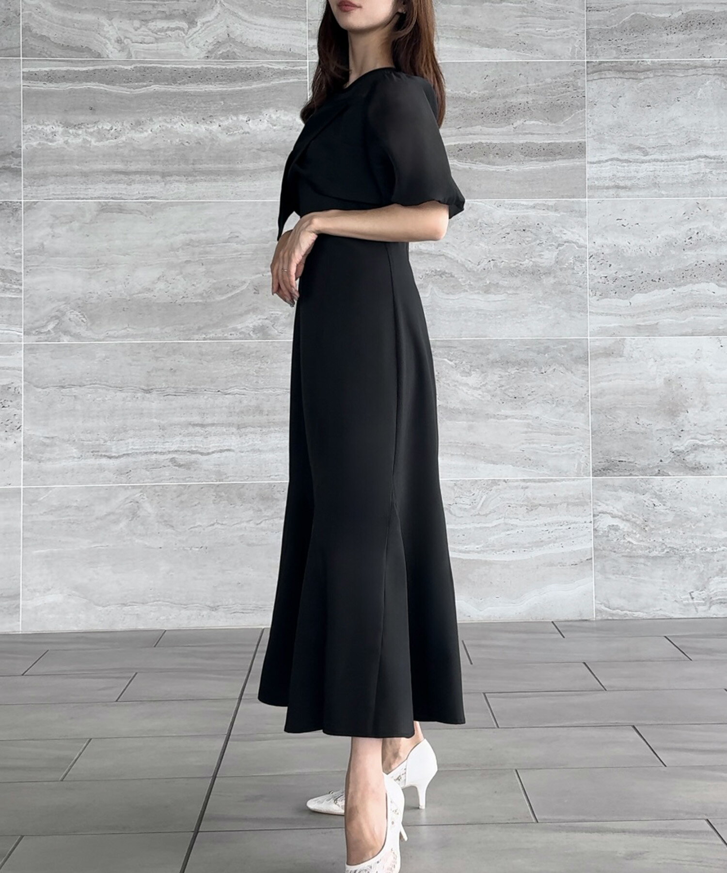 ビスチェ風マーメイドワンピース