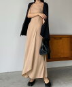 Louere フレアラッフルキャミワンピース