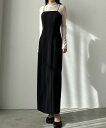 Louere バックデザインIラインキャミワンピース