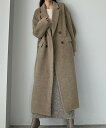 Louere ダブルロングシャギーチェスターコート