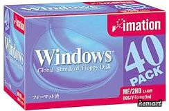 3.5インチ2HD フロッピーディスク DOS40枚 MF2HDWIN40KS Windwosフォーマット