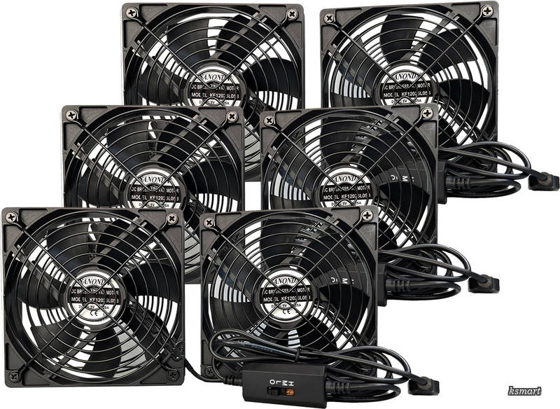 【送料無料】冷却ファン 静音 PC パソコン冷却 ゲーム機冷却 送風機 扇風機 ミニファン 小型 (2台1組 3個セット)