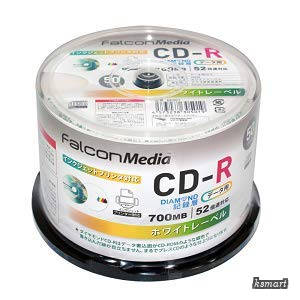 【送料無料】[1ケース] 1回記録用 ダイヤモンドCD-R BE001 (52倍速 50枚) ×6個 (300枚)