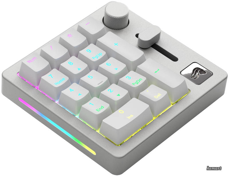 GMMK Numpad Prebuilt - White Ice ワイヤレスメカニカルテンキー ホワイト GLO-GMMK-NP-FOX-W KB690