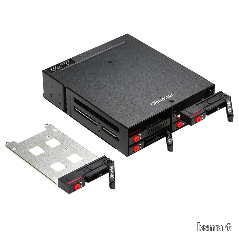 [Free Shipping] HDD SSD Hard Drive (with Cooling Fan Rocker) Hot-Swap 6Gbps Transmission (PC 5.25-inch) Drive Bay