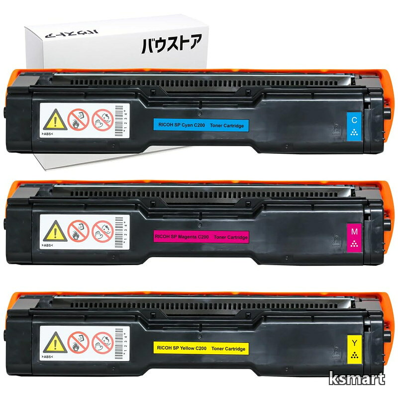RICOH リコー用 SP C200 600568 600569 600570 600571 互換トナーカートリッジ シアン?マゼンタ?イエロー3色セット Ricoh Ipsio SP C250L / C250SFL / C260L