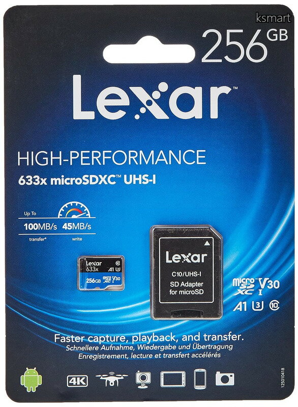 【送料無料】Lexar microSDカード High-Performance 633x 最大読出100MB/s 最大書き込み45MB/s Nintendo Switch/ドライブレコーダー 対応 Class10 UHS-1 V30 U3 A1 SDアダプタ付