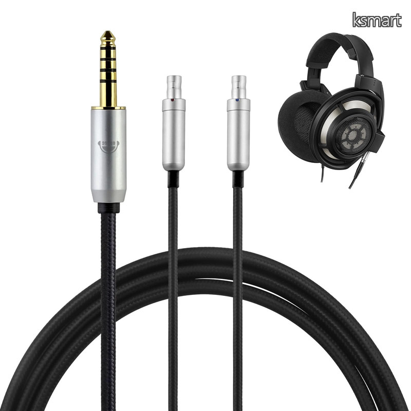 TCHD800 ヘッドホンケーブル リケーブル イヤホン・ヘッドホン用 SENNHEISER用 HD800S・HD820・HD800・D1000に適合 OFC 4芯 長さ2.0m 4.4mm