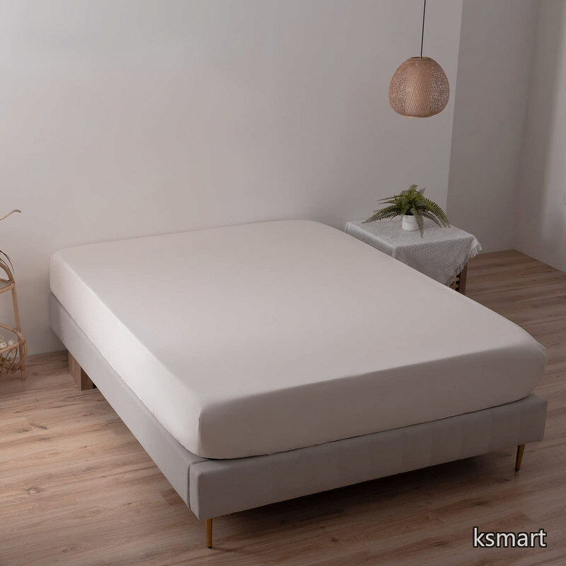 【送料無料】ボックスシーツ セミダブル 120x200cm 単品 オーストラリア綿100% ホテル仕様 サテン調 おしゃれ シーツ 120 200 柔らかい 無地 さらさら肌触り 吸汗 速乾 【ベージュ・セミダブル・120x200cm+30cm】