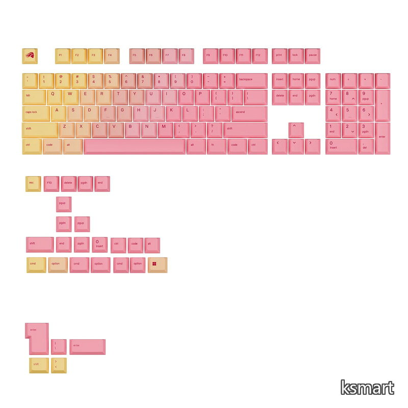 GPBT Gradient Keycaps - Grapefruit - US - Retail GLO-KB-ACC-KC-GPBT-GR-GPF-US KB0866