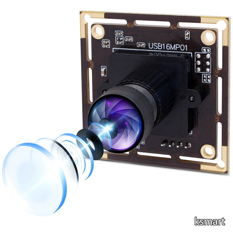 【送料無料】16MP USB カメラ 4656x3496 ソニー IMX298 センサー、USB2.0 カメラ モジュール UVC OTG プラグ再生 USB ウェブカメラ Windows Android Linux Mac(L75) の OPENCV デバイスをサポート(L75)