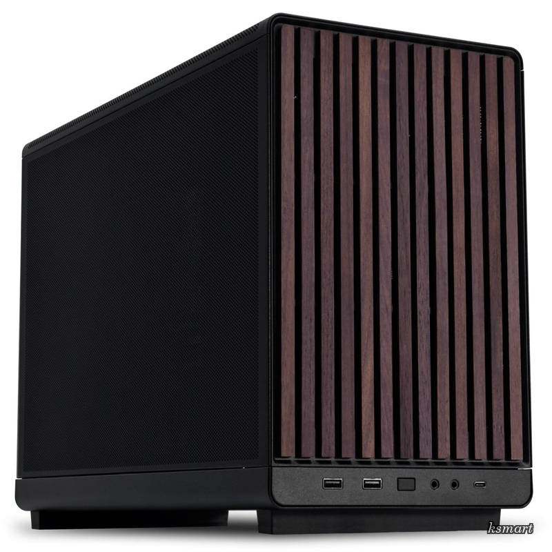 【送料無料】コンパクトPCケース A3-mATX WD 木製フロントパネル 容量26.3リットル Micro ATX/Mini-ITX規格対応 360mmラジエーター搭載可能 ATX/SFX/SFX-L電源対応 日本正規代理店品