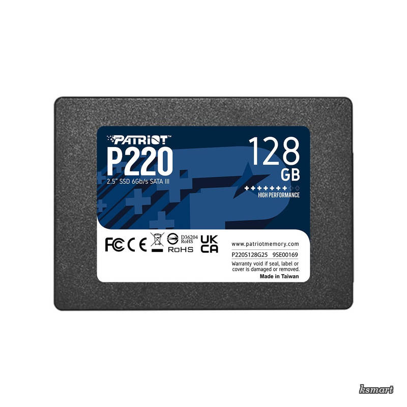P220 128GB Internal SSD - SATA 3 2.5" - Solid State Drive - P220S128G25