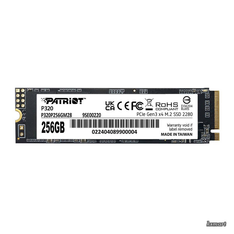 P320 256GB Internal SSD - NVMe PCIe Gen 3x4 - M.2 2280 - Solid State Drive - P320P256GM28
