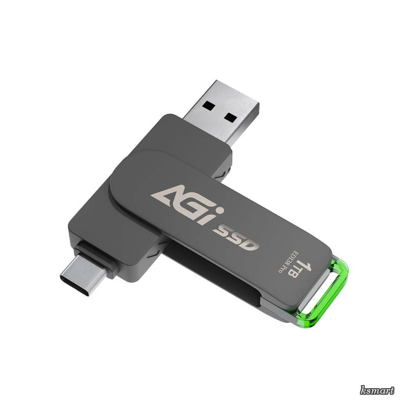【送料無料】1TB 外付けSSD USB 3.2 Gen 2 Type-A/Type-C 両対応 最大読み取り速度550MB/s PS5/PS4/iOS/Android/iPad/Windows/Mac対応（メーカー動作確認済） テレビ録画 ポータブル SSD 小型 軽量 携帯便利 ブラック ブラックメタル筐体 ED138 Pro