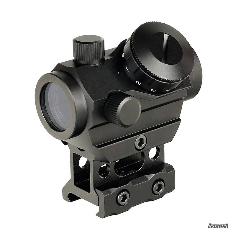 ksmartの【送料無料】ドットサイト 1X25mm ダットサイト 反射照準器 2MOAドットサイト スコープ 11段階のデジタル 輝度制御 20mmレール マ ウントベース 屋外活動用｜アングル3