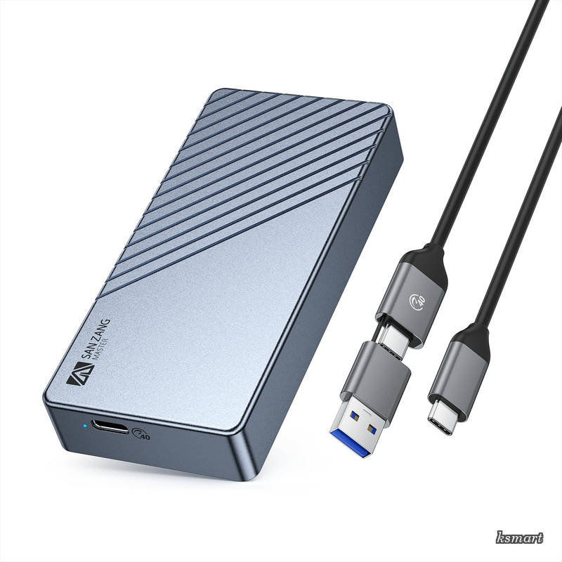 【送料無料】B4/Thunderbolt 4対応 M.2 NVMe SSD アルミニウム外付けケース 40Gbps 3段階冷却システム 付属冷却ベスト 2230-2280対応 ポータブル