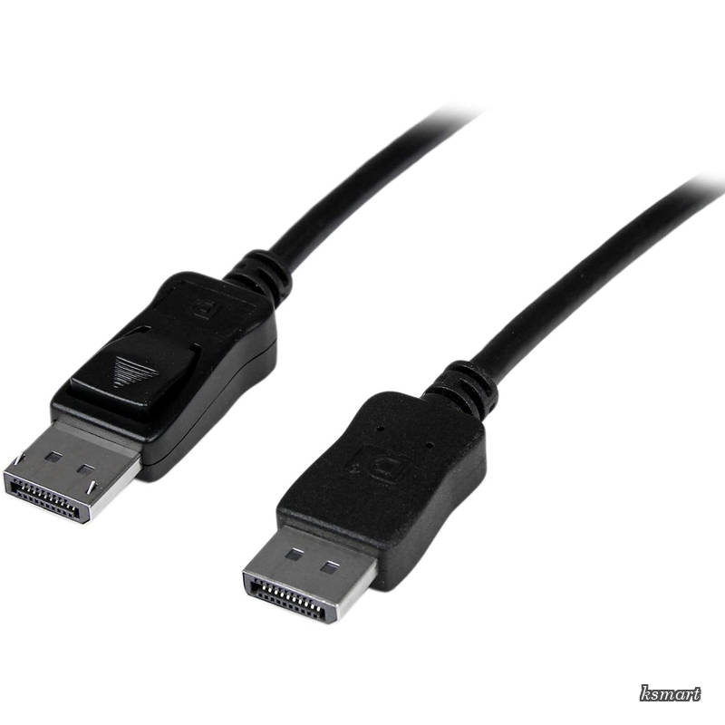 DisplayPortケーブル／10m／アクティブタイプ／4K30Hz／10.8Gbps／抜け防止機構付き／DPオス - DPオス／ブラック／ディスプレイポート／長尺 モニターケーブル DISPL10MA