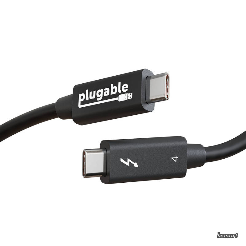 hunderbolt 4 ケーブル 40Gpbs 100W (20V5A) 充電対応 1m  4K モニターx2 USB4 Thunderbolt 3 USB-C 互換