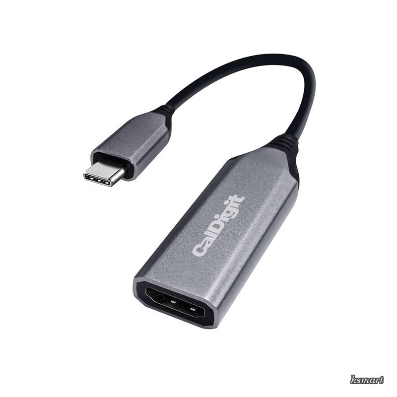 CalDigit USB-C to HDMI 2.1 Video Adapter - 8K High Refresh HDR 10 bit Compatible with Thunderbolt 3/4 /USB 3.1 /USB4 for Apple MacBook Air 2016+ MacBook Pro (USB-C to HDMI 2.1 (8K))