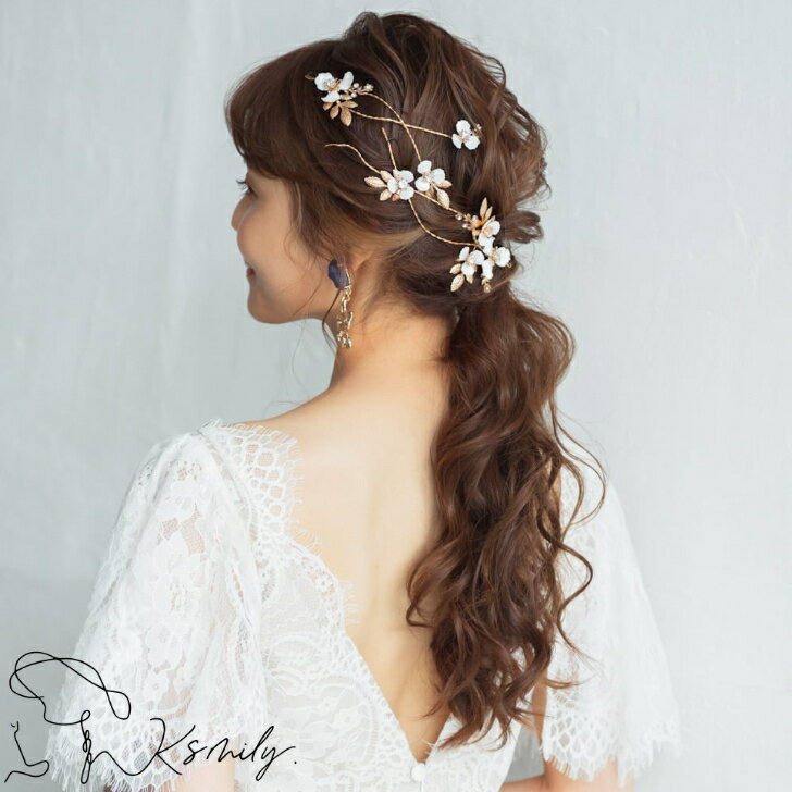 【送料無料】(2点セット) ブライダルヘッドドレス ホワイトフラワー q30 カチューシャ ウェディング ウエディング 結婚式 ヘアアクセサリー ヘッドアクセサ...