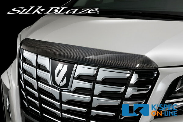 SilkBlaze トヨタ【30系アルファード 前期】フードトップモール【WETカーボン】[代引き/後払い不可]