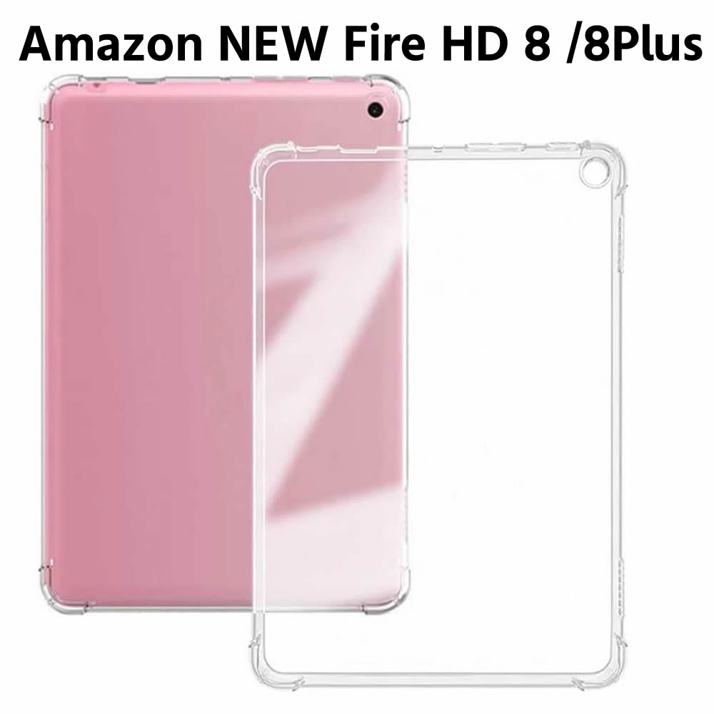 乐天商城 - Amazon NEW Fire HD 8 / Fire HD 8 Plus 第12世代 2024/2022年 クリア TPU ソフト カバー タブレットケース タブレットカバー 保護カバー 軽量 薄型 シェル 耐衝撃 指紋防止 衝撃 吸収 擦り傷防止 クリア ソフト カバー ケース