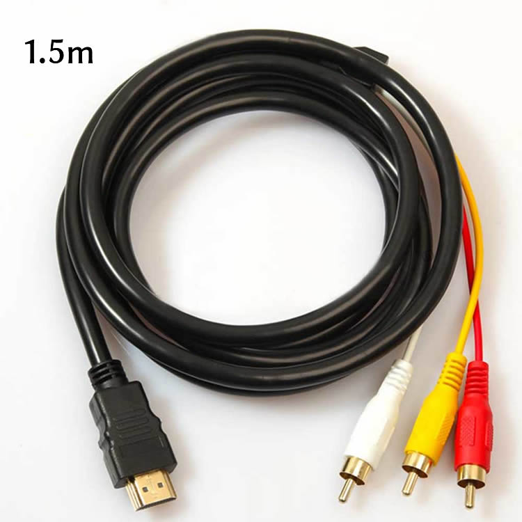 HDMI A/M TO RCA3 �Ѵ������֥� ���å� ����ݡ��ͥ�ȥ����֥� �ƥ�� �ӥǥ�ü�� 1.5m HDMI A/M TO RCA3