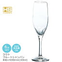ラウト フルートシャンパン 6個セット 東洋佐々木 Φ46×H200mm(165ml) 30G54HS-E102 【食器洗浄機対応】【HS口部物理強化ガラス】