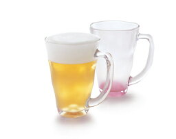 【日本製】ジョッキ 泡立ち ビール ペアセット おしゃれ 可愛い ギフト 東洋佐々木 Φ92×H131mm(390ml) P-55441colo