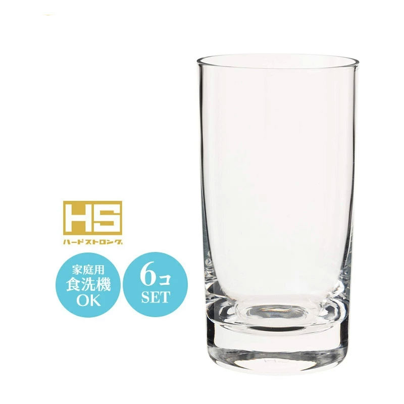 Rakuten - 8オンス 水割り ビール グラス コップ ナック 38タンブラー 6個セット 東洋佐々木 Φ64×H117mm(245ml 8oz) おしゃれ 上品 カフェ バー ホテル 旅館 バンケット ラウンジ クラブ 割烹 懐石 飲食店 業務用 備品 食器 T-20106HS 【食器洗浄機対応】【HS口部強化ガラス】