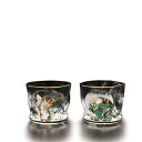 冷酒グラス ペアセット 風神雷神 アデリア Φ66×H54mm(100ml) おしゃれ 豪華 上品 木箱入り ギフト S-6226