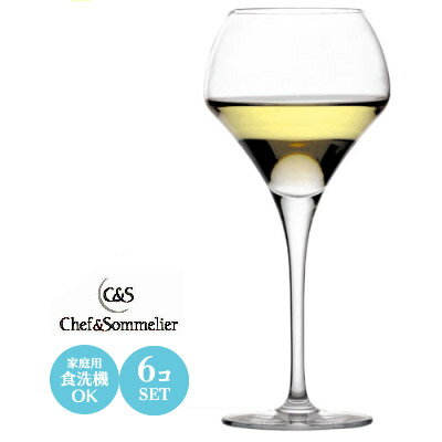 Chef&Sommelier シェフ＆ソムリエ 白ワイングラス オープンアップ ラウンド37 6個セット Φ65×H210mm(370ml) JD-472 