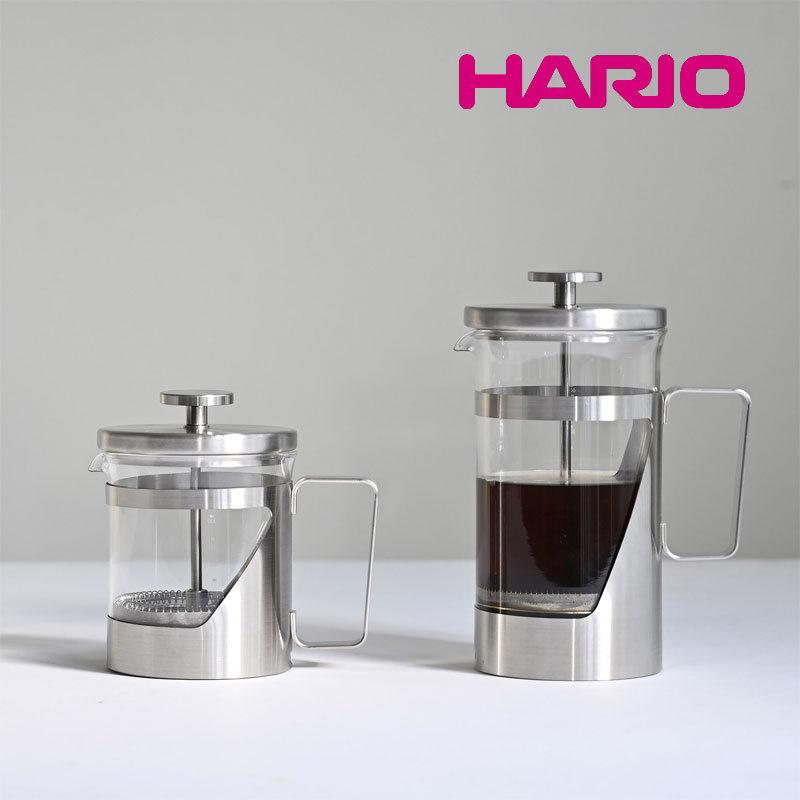 HARIO ハリオ 耐熱ガラス ティーサーバー コーヒープレス フレンチプレス 1～4人用 ハリオール・7 マット仕上げ 300ml / 600ml おしゃれ シンプル 北欧風 韓国風 カフェ食器 ギフト 