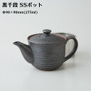 【波佐見焼】 急須 ティーポット 黒千段 SSポット (スーパーステンレス茶こし付) 1杯用~2杯用 おしゃれ 可愛い ギフト 和食器 旅館 割烹 懐石 73461