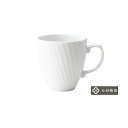 【日本製】 マグカップ おしゃれ 可愛い 北欧風 アンティーク風 orner オルネ 小田陶器 白磁 ホワイト Φ86×H90mm(300ml) M36701 【食器洗浄機対応】【電子レンジ対応】