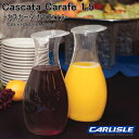 CARLISLE カーライル 水差し ピッチャー カスカータ カラフェ 1．5 Φ85×H264mm(1680ml) おしゃれ カフェ バー ホテル バンケット アウトドア ビアガーデン バーベキュー BBO 飲食店 業務用 備品 食器 CR-4402 【食器洗浄機対応】【アルコール対応】【ラッキシール対応】