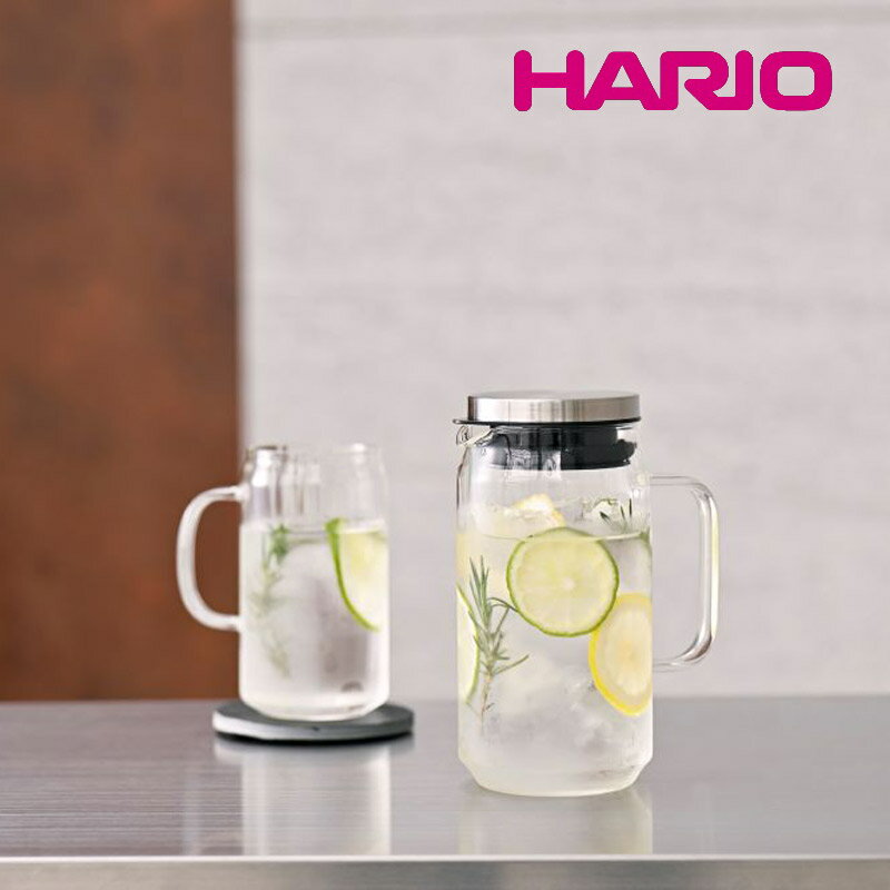 Rakuten - 冷蔵庫 麦茶 ポット ピッチャー 水差し HARIO ハリオ 耐熱ガラス ウォータージャグ カン 750 Φ79×H179mm(750ml) おしゃれ 可愛い 上品 卓上 カフェ バー ホテル 旅館 バンケット 居酒屋 ラウンジ クラブ 割烹 懐石 会席 料亭 飲食店 業務用 WJCA-750-HSV 【熱湯対応】